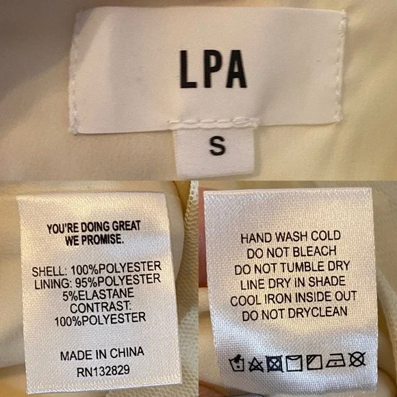 LPA Dolores Top Ivory Cream size Small - Picture 5 of 5